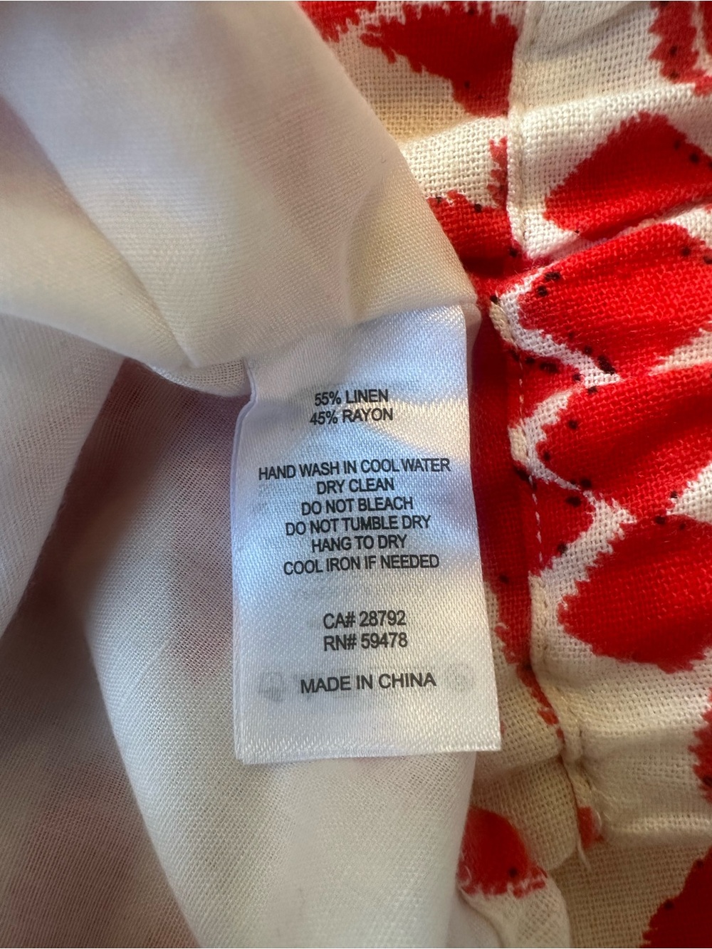 NEW Cupcakes & Cashmere Linen Tiered Maxi Skirt Crop Top Set White Red Floral XS - Picture 7 of 8